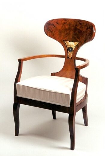 An outstanding pair of Biedermeier armchairs