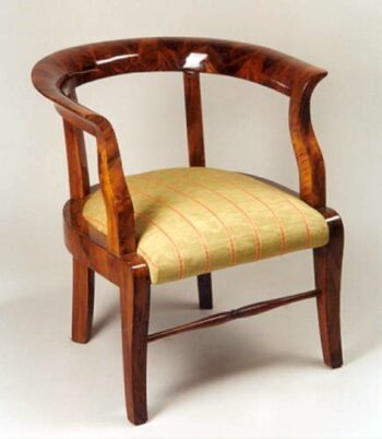A Biedermeier childs fireside chair