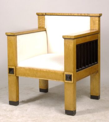 An unusual Biedermeier armchair