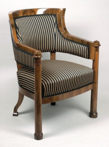 An unusual Biedermeier armchair