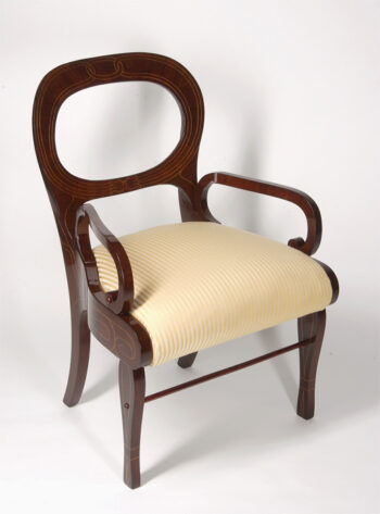 An unusual Biedermeier armchair