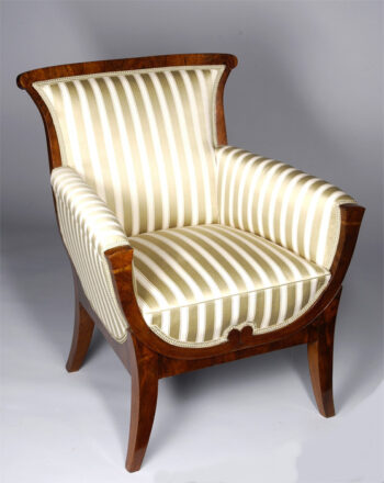 An elegant single Biedermeier armchair