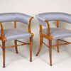An exquisite pair of Biedermeier armchairs