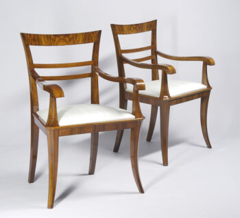 A pair of elegant Art Deco armchairs
