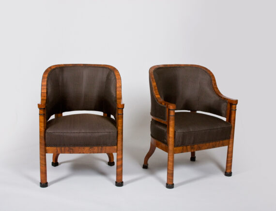 A pair of Biedermeier armchairs