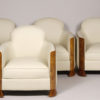 A set of four armchairs by Jules Leleu