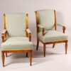 A pair of Biedermeier armchairs