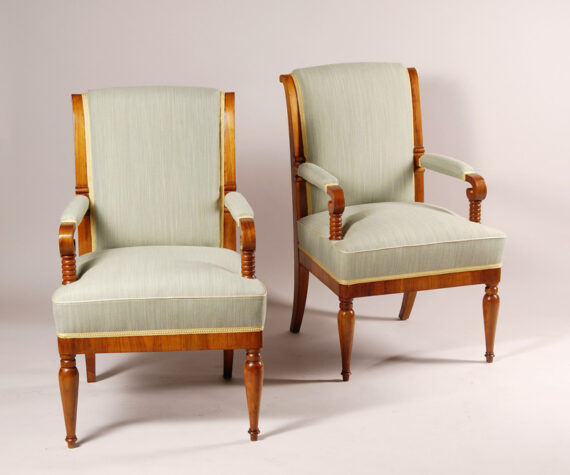 A pair of Biedermeier armchairs