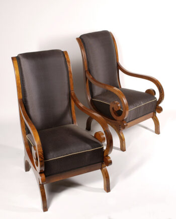 A fine pair of Biedermeier armchairs