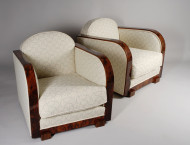 A pair of Art Deco club chairs by 2