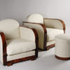 A pair of Art Deco club chairs by