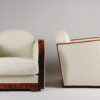 A pair of Art Deco club chairs by