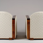 A pair of Art Deco club chairs by