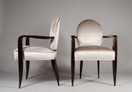 A pair of Art Deco armchairs by Dominique 2