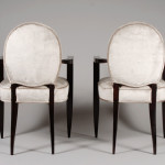 A pair of Art Deco armchairs by Dominique