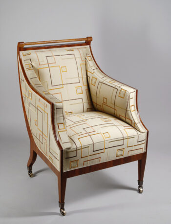An extraordinary Biedermeier armchair