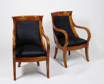 A pair of Biedermeier armchairs