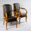 A superb pair of Biedermeier armchairs