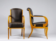 A superb pair of Biedermeier armchairs 2