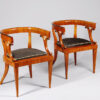 A pair of Biedermeier armchairs