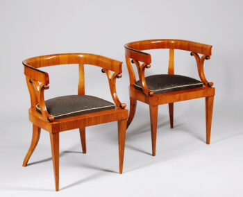 A pair of Biedermeier armchairs