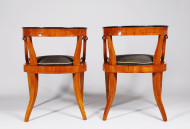 A pair of Biedermeier armchairs 4