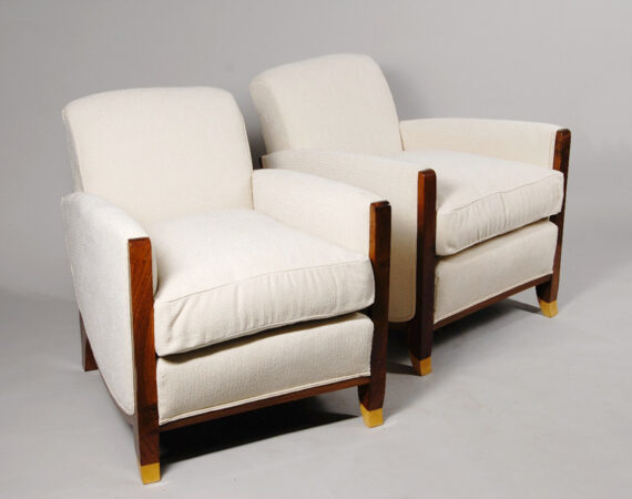 A pair of Art Deco armchairs by Maurice and Leon Jallot