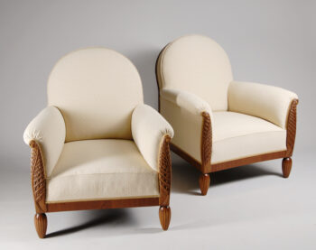 Pair of armchairs after Paul Follot