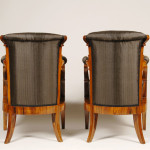 A pair of Biedermeier armchairs