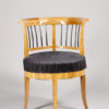 A single Biedermeier barrel chair