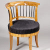 A single Biedermeier barrel chair