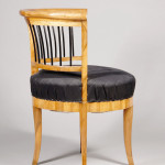 A single Biedermeier barrel chair