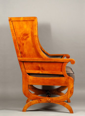 A large Biedermeier fireside chair 2