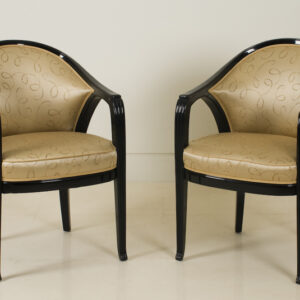 An exceptional pair of armchairs by Paul Follot