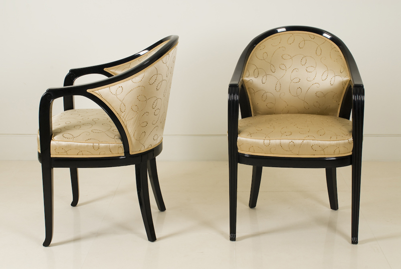 An exceptional pair of armchairs by Paul Follot  2