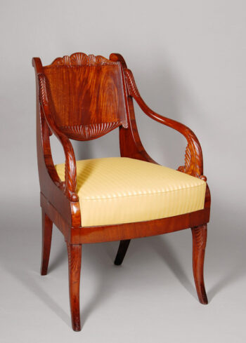 An Empire revival armchair