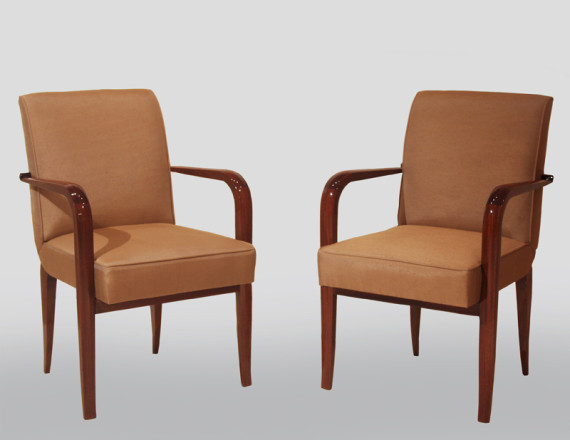 Pair of armchairs from the studio of Eugene Vallin