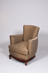 A pair of club chairs by Rene Prou 3