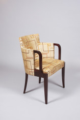 A Modernist desk chair in mahogany by Dominique 2