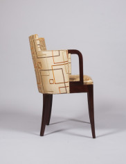 A Modernist desk chair in mahogany by Dominique 3