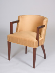 A set of four Art Deco armchairs in mahogany  3