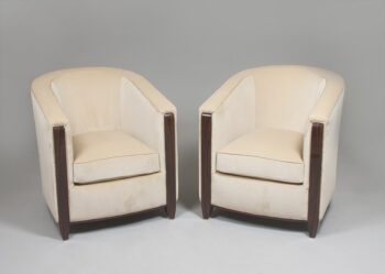 A pair of armchairs
