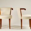 A pair of unusual Art Deco side chairs