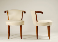 A pair of unusual Art Deco side chairs 2