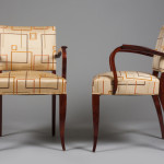 A pair of Art deco armchairs