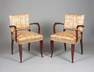 A pair of Art deco armchairs  2