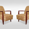 A pair of Art Deco armchairs attributed to Alfred Porteneuve