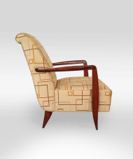 A pair of Art Deco armchairs attributed to Alfred Porteneuve 2