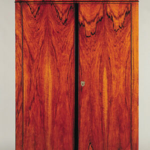 A Biedermeier two door armoire