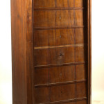 A Biedermeier wardrobe / faux tall chest of drawers